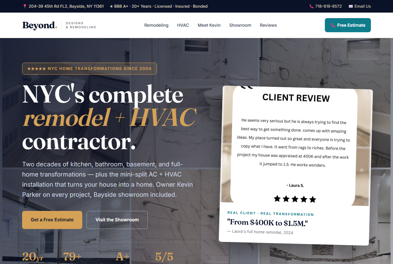 Home renovation website
