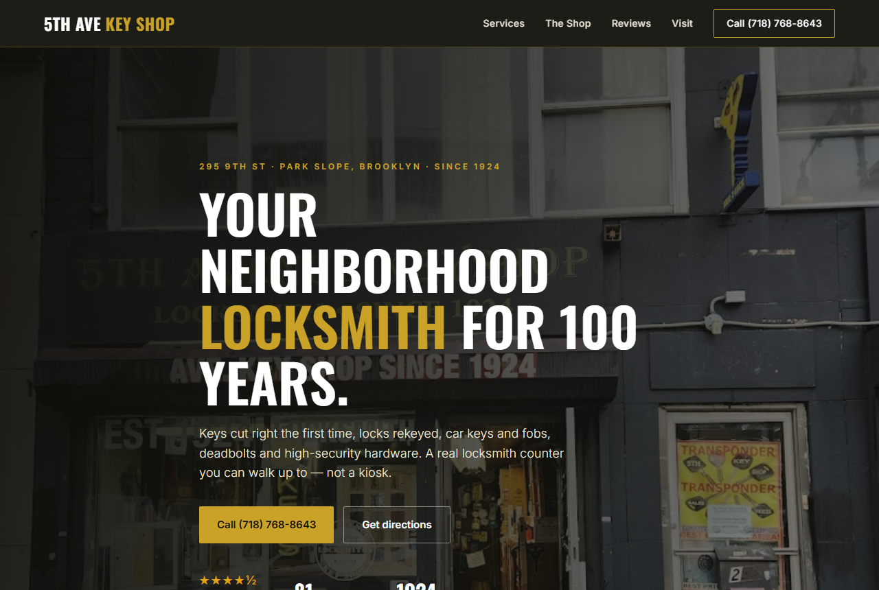 Locksmith website
